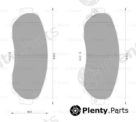 Bosch 0986AB2374 — Brake Pad Set, disc brake