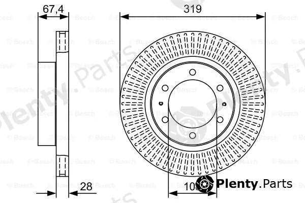 Bosch 0986479W47 — Brake Disc