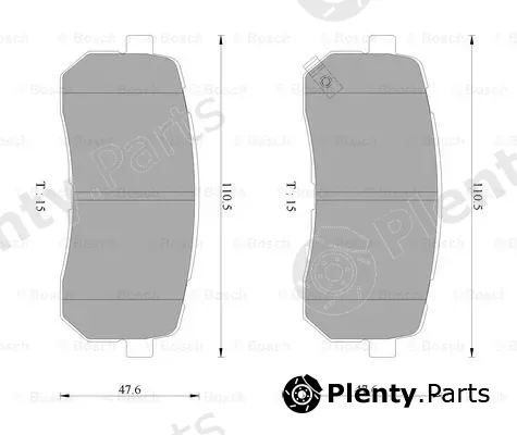 Bosch 0986AB3101 — Brake Pad Set, disc brake