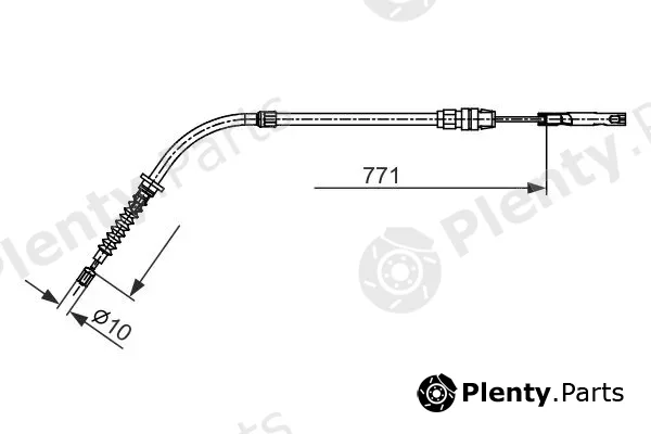 Bosch 1987482658 — Cable Pull, parking brake