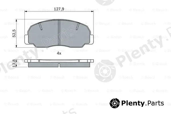 Bosch 0986494944 — Brake Pad Set, disc brake