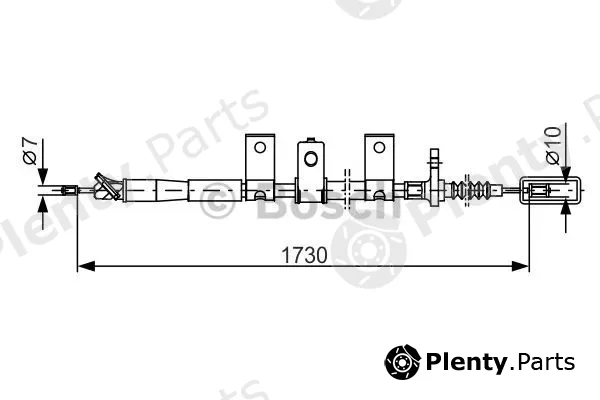 Bosch 1987482344 — Cable Pull, parking brake