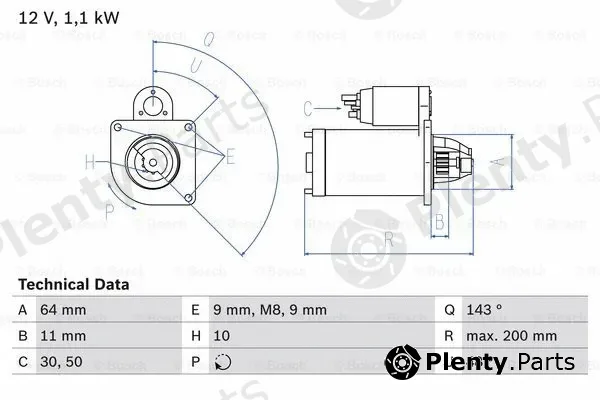 Bosch 0986024020 — Starter