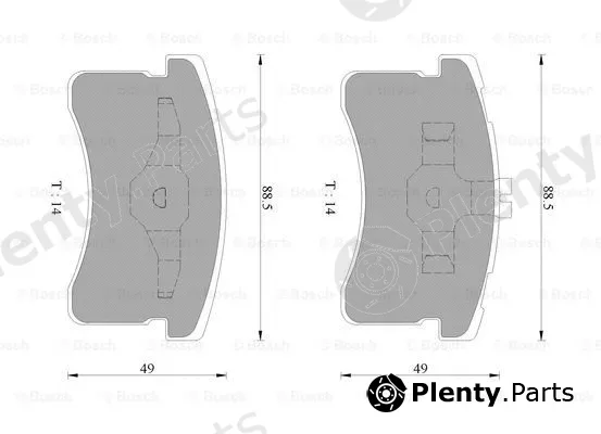 Bosch 0986AB9266 — Brake Pad Set, disc brake