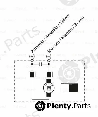 Bosch 9130451238 — Electric Motor, interior blower