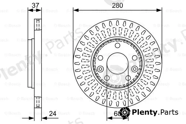 Bosch 0986479W70 — Brake Disc