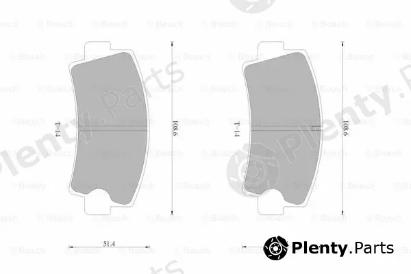 Bosch 0986AB9236 — Brake Pad Set, disc brake