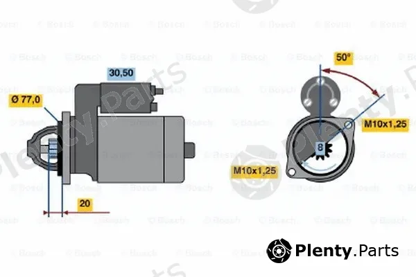 Bosch 0986016001 — Starter