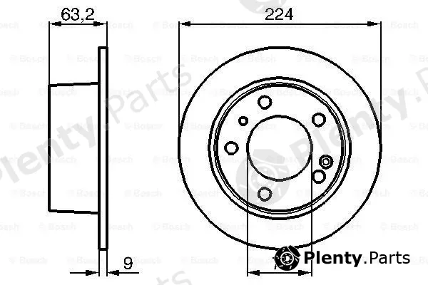 Bosch 0986478141 — Brake Disc