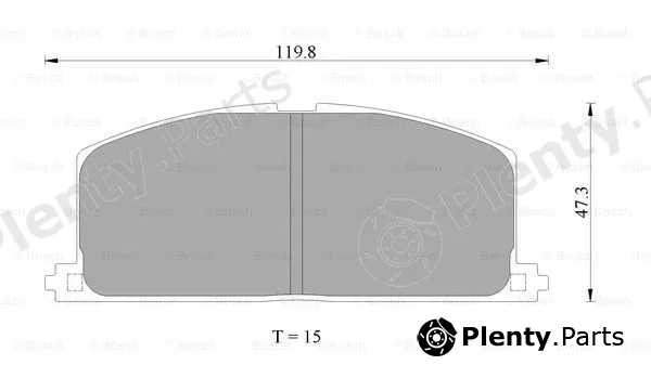 Bosch 0986AB2001 — Brake Pad Set, disc brake