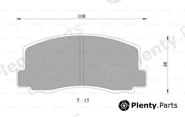 Bosch 0986AB9017 — Brake Pad Set, disc brake