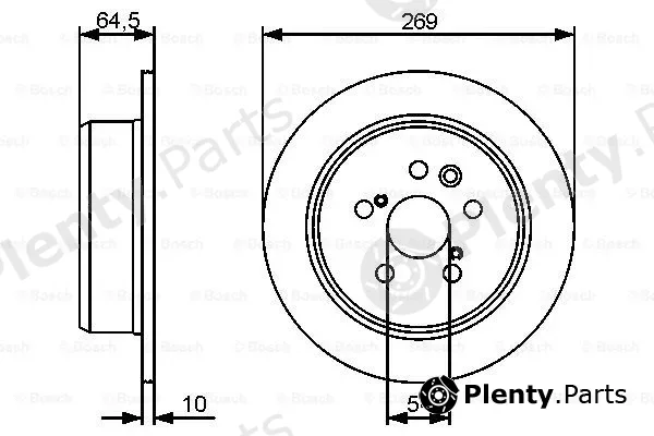 Bosch 0986479483 — Brake Disc
