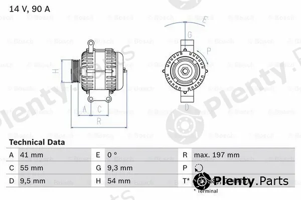 Bosch 0986048771 — Alternator