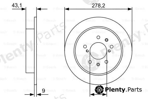 Bosch 0986479D34 — Brake Disc
