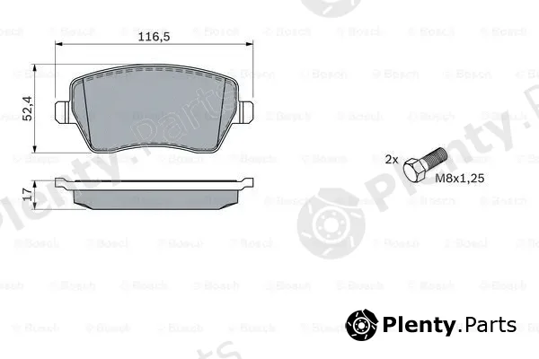 Bosch 0986424795 — Brake Pad Set, disc brake