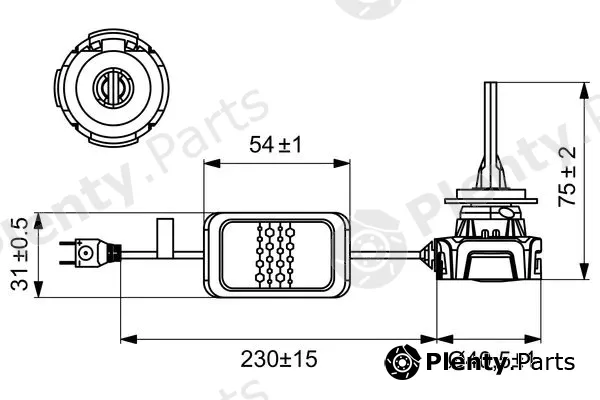 Bosch 1987301557 — Bulb, spotlight LED Gigalight TWIN