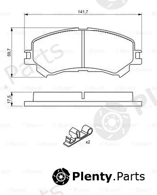 Bosch 0986494720 — Brake Pad Set, disc brake