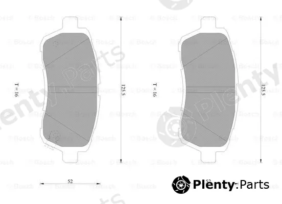 Bosch 0986AB1072 — Brake Pad Set, disc brake