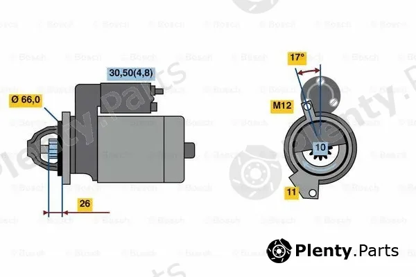 Bosch 0001139017 — Starter