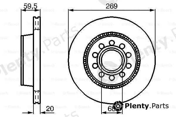 Bosch 0986478614 — Brake Disc