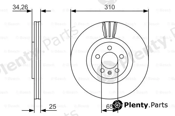 Bosch 0986479642 — Brake Disc
