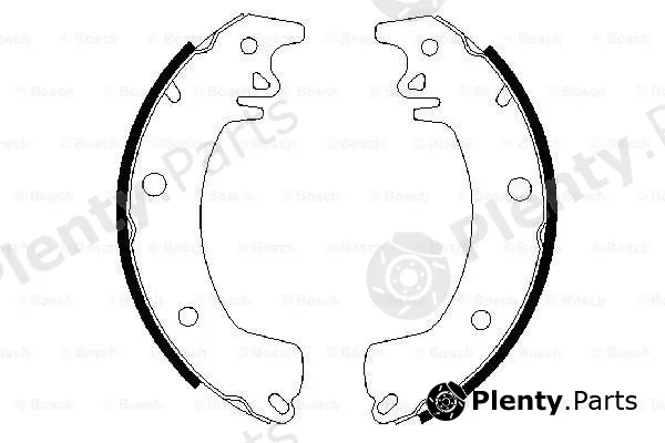 Bosch 0986487378 — Brake Shoe Set