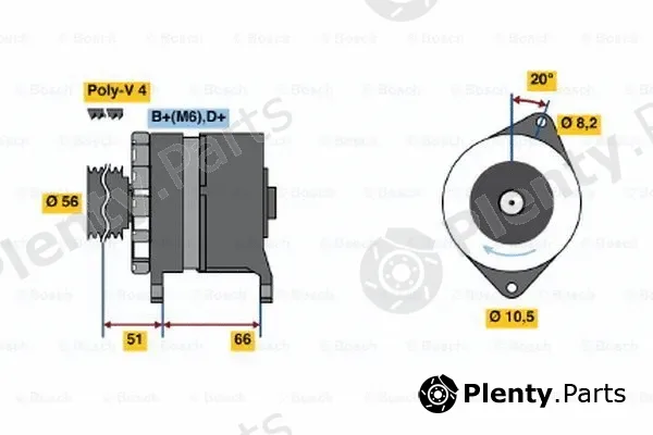 Bosch 0120488215 — Alternator