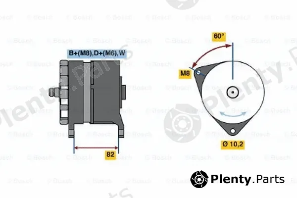 Bosch 0120468088 — Alternator
