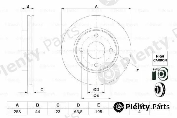 Bosch 0986479E80 — Brake Disc