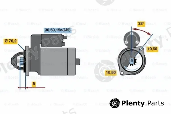 Bosch 0001108019 — Starter
