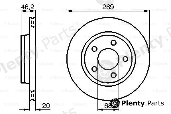 Bosch 0986478316 — Brake Disc