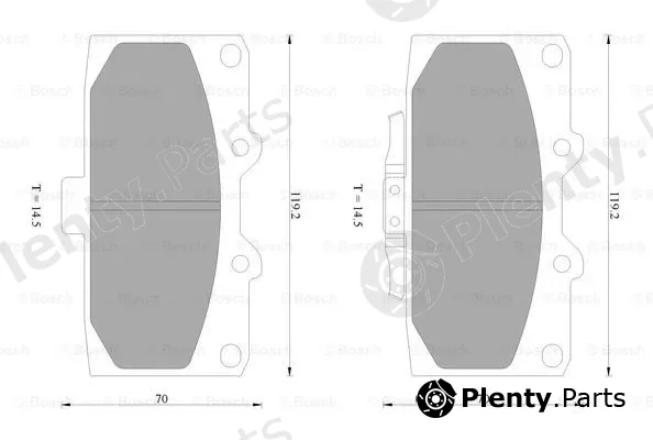 Bosch 0986AB2657 — Brake Pad Set, disc brake