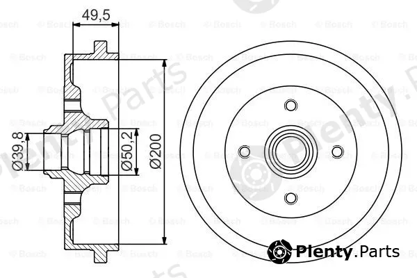 Bosch 0986477267 — Brake Drum