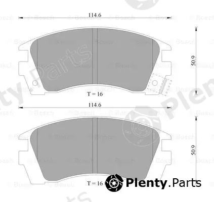 Bosch 0986505947 — Brake Pad Set, disc brake