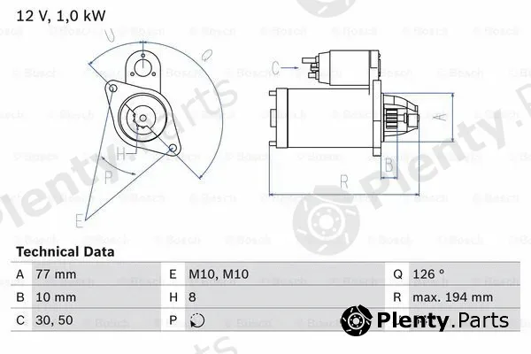 Bosch 0986020401 — Starter