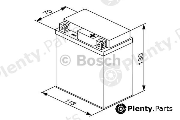 Bosch 0092M60060 — Starter Battery M6