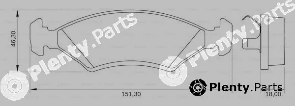 Bosch 0986BB0040 — Brake Pad Set, disc brake