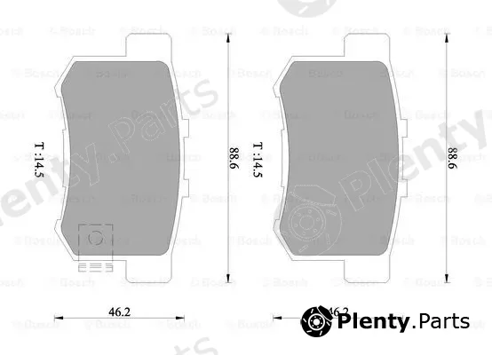 Bosch 0986505957 — Brake Pad Set, disc brake