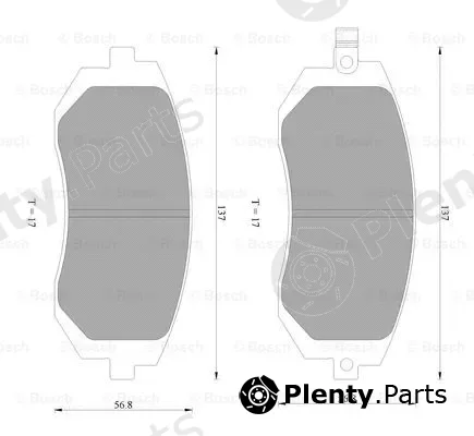 Bosch 0986AB2288 — Brake Pad Set, disc brake