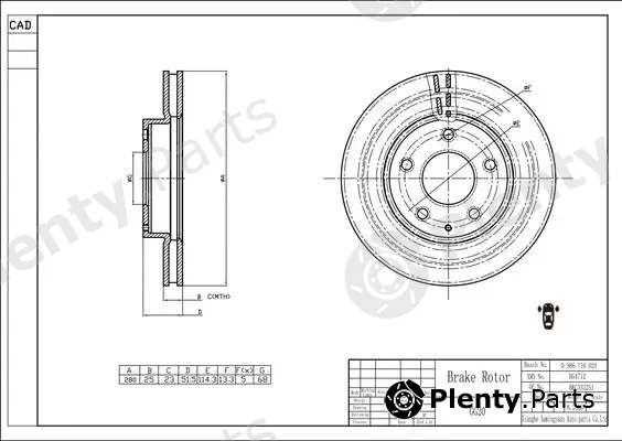 Bosch 0986T16024 — Brake Disc