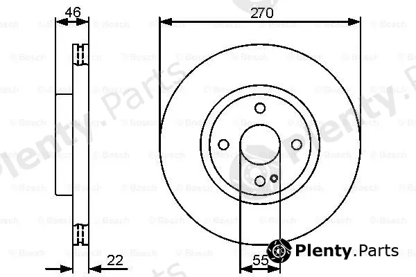 Bosch 0986479472 — Brake Disc