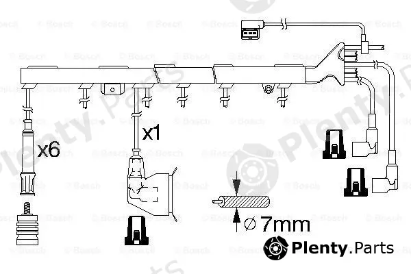 Bosch 0986356324 — Ignition Cable Kit