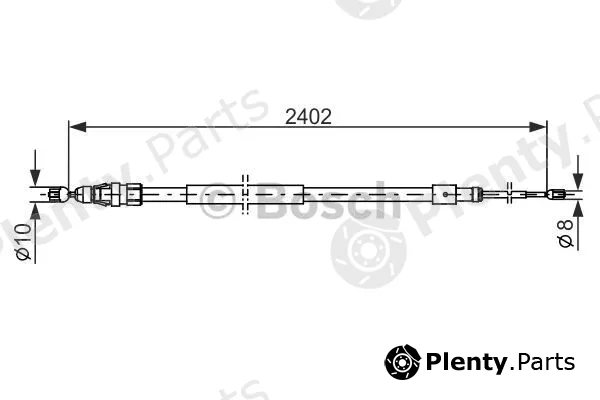 Bosch 1987482276 — Cable Pull, parking brake