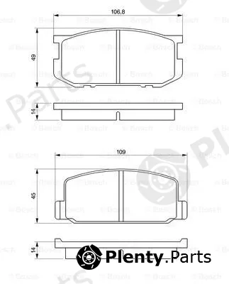 Bosch 0986468541 — Brake Pad Set, disc brake