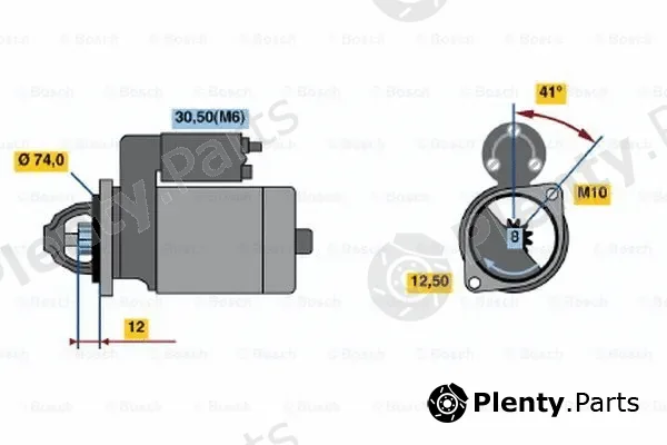 Bosch 0001107431 — Starter