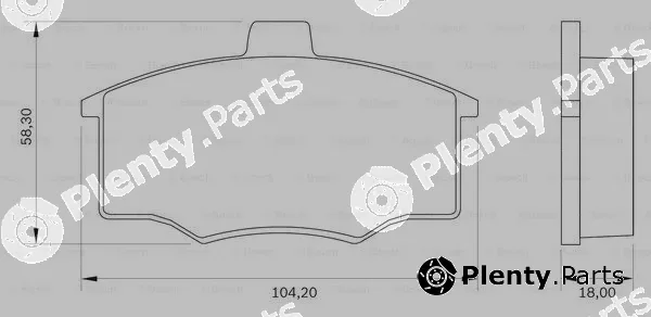 Bosch 0986BB0013 — Brake Pad Set, disc brake