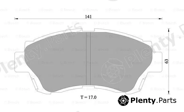 Bosch 0986505954 — Brake Pad Set, disc brake
