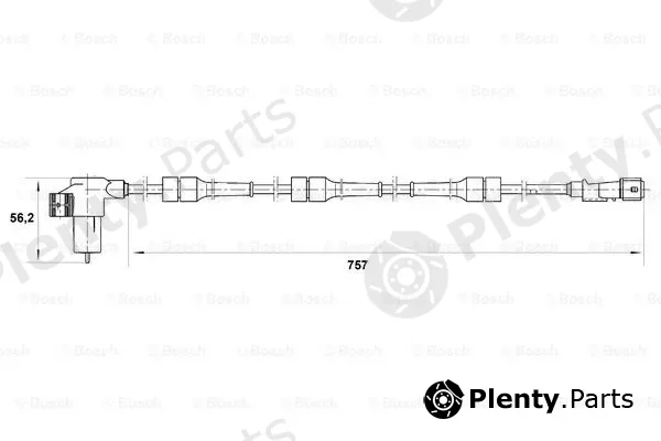 Bosch 0265006202 — Sensor, wheel speed