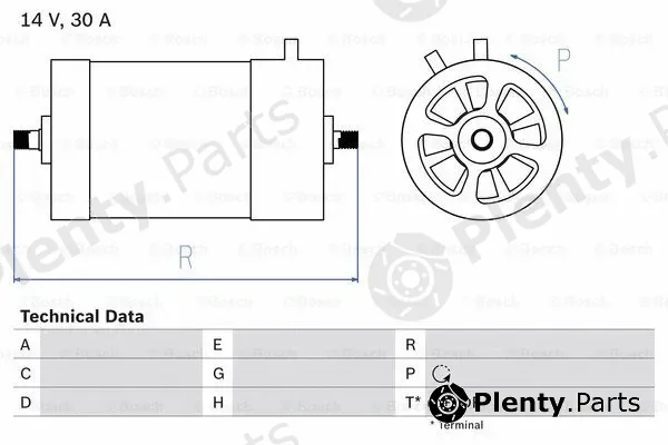 Bosch 0986030050 — Alternator