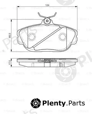 Bosch 0986495124 — Brake Pad Set, disc brake